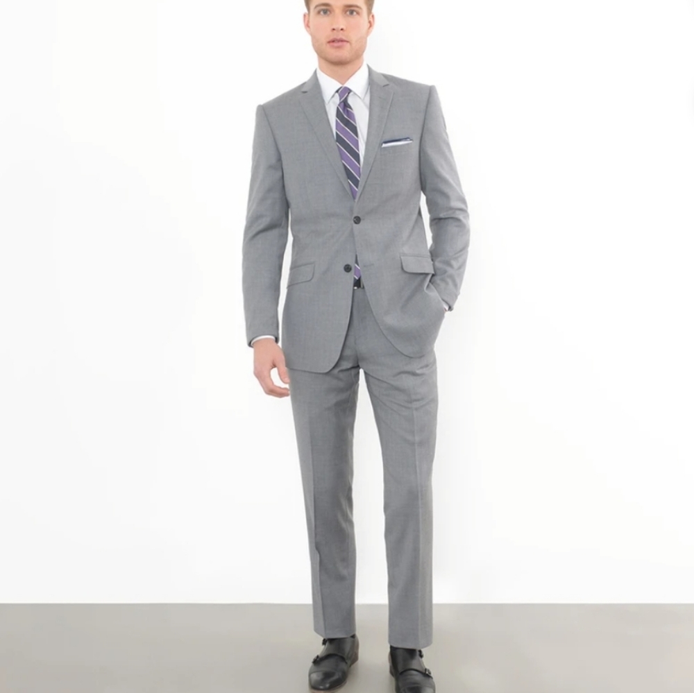 Lineage Grey 2 Piece Suit XSlim Fit